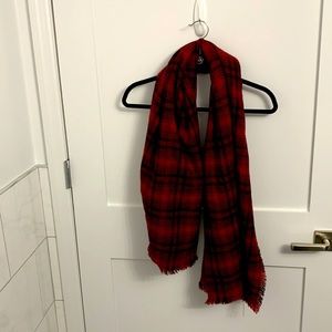 Woolrich John Rich & Bros Women’s Check Wool Scarf